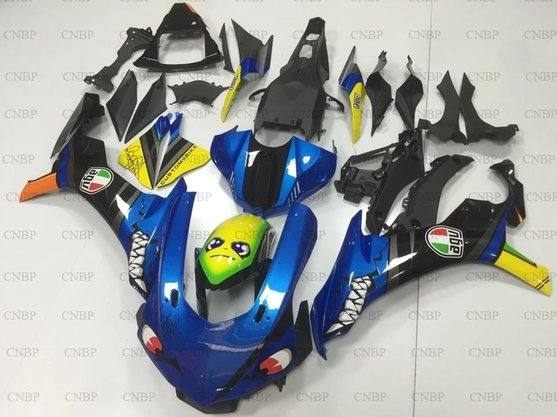 YZF R1 2015 2017 кузов 17 мотоцикл обтекатель YZFR1 синий черный Акула