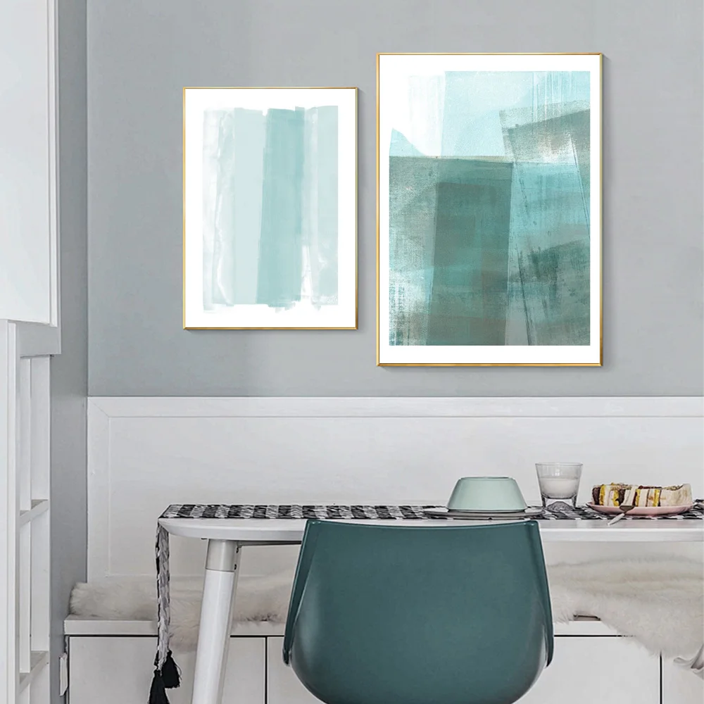 Abstract Painting Canvas Geometric Paintings Canvas Prints Colorful Watercolor Pictures Wall Decor For Living Room Unframed