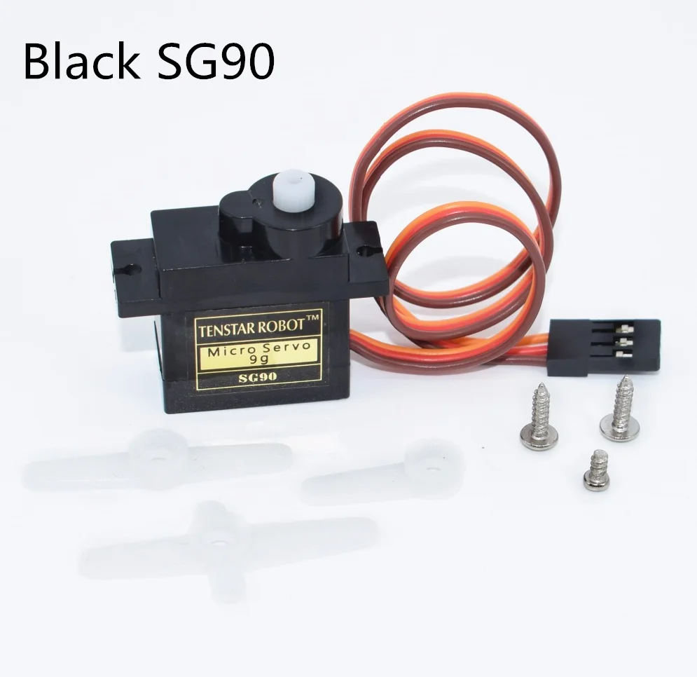 50 шт./лот 9g микро сервопривод для самолета самолет 6CH rc helcopter kds esky align вертолет sg90 черный