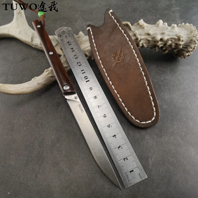 Складной нож из порошковой стали M390 высокопрочный портативный тактический