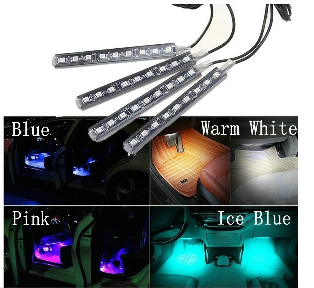 Car LED Interior Decoration Lighting Decorative Atmosphere Lamp Charge