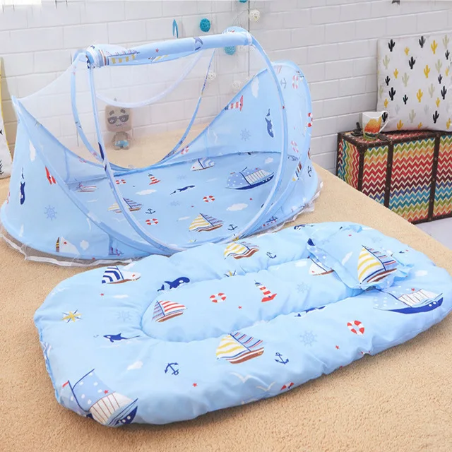 Moustiquaire Pour Lit De Bebe Pliable Tente D Insecte Fermeture Eclair Multifonction Coussin De Couchage Portable Pour Enfant Aliexpress