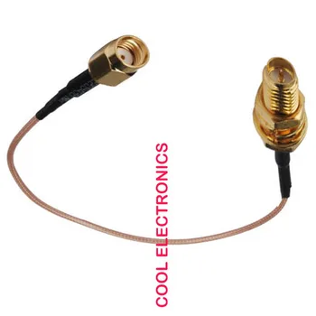

50pcs RG178 RP-SMA Female to RP-SMA Male Adapter Connector RF Coax Pigtail RG178 Cable 25cm