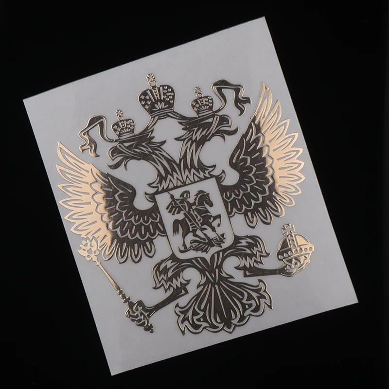 3D aluminum coat of arms of Russia car sticker for Kia Rio K2 K3 5 Sportage Ceed Sorento Cerato Soul Buick Hyundai Tucson I30