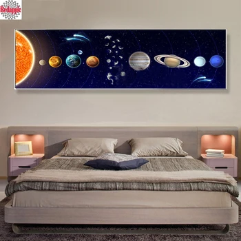 

Diamond Painting Vast Solar System Planets 5d DIY Full square Drill Cross Stitch Rhinestone Embroidery cosmic Planet Art mosaic