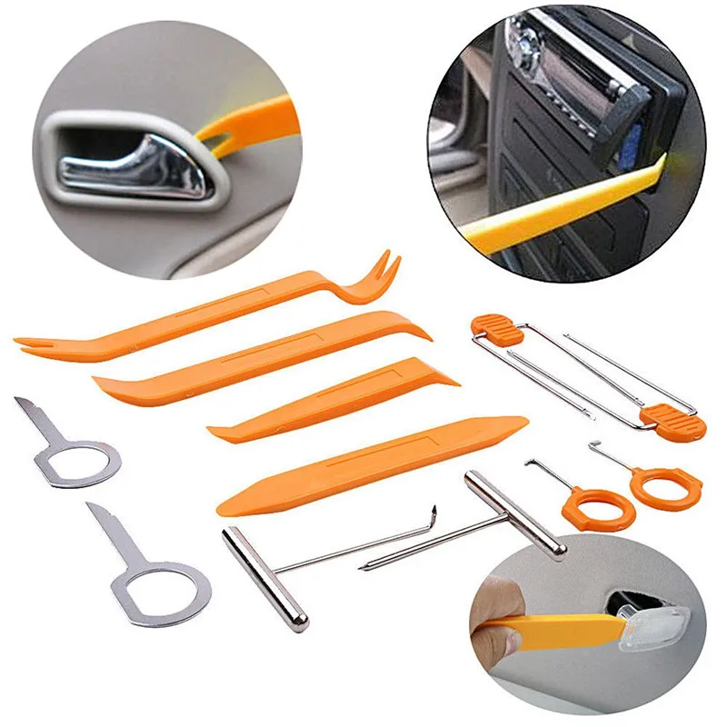 Image 12pc Car Radio Audio Stereo Door Trim Dash Panel Install Removal Pry Tools Kit SA605