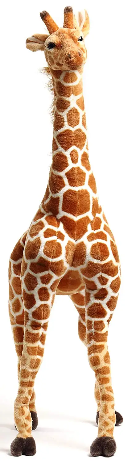 Jani Жираф саванны | 100 см/40 дюймов гигантские мягкие животные Jumbo плюшевые | реалистичные животные джунглей | украшение дома | подарок