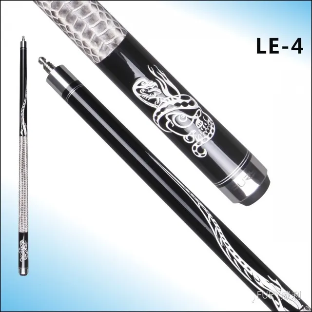 Cheap FURY Cue Classic Engraved Pool Stick/Special Selected Maple wood billiards Snake Skin wrap /Laser series LE-4