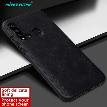 

NILLKIN Huawei P20 Lite 2019 Flip Case Qin Series Luxury PU Leather Plastic Back Cover Huawei Nova 5i Case