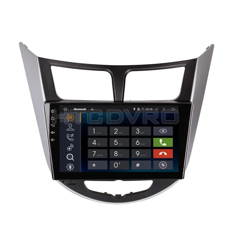 Excellent YMODVHT 9inch Octa Core 4GB+32GB Android 9.0 Car DVD Player for Hyundai Verna/Accent/Solaris/Accent Blue 2011- Radio Stereo GPS 5