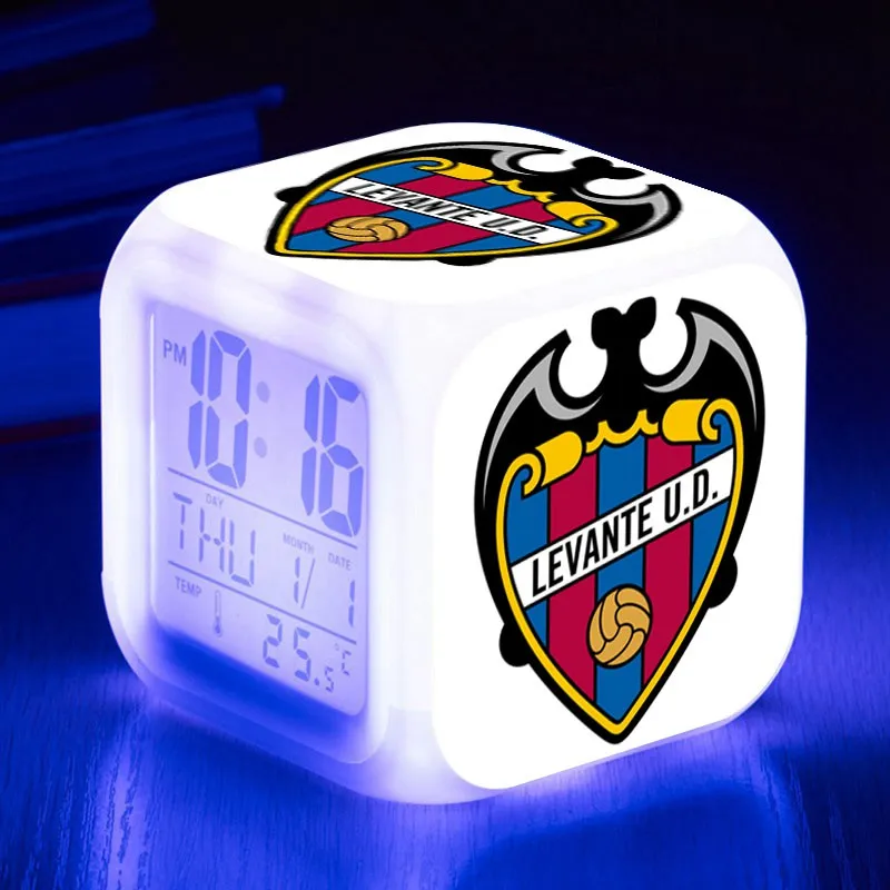 LCM08 Espana индивидуальные despertador Испания светодиодный Будильник часы reloj despertador snoozing цифровые часы лампы для мотоциклов - Цвет: LCM08