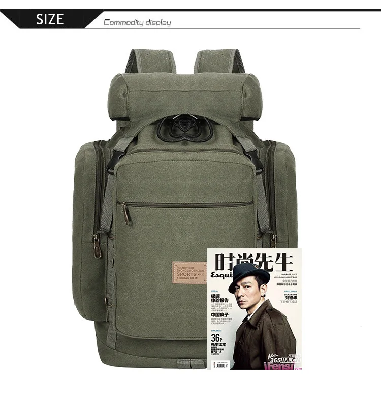 Мужской армейский рюкзак большой емкости для путешествий, военный рюкзак, мужской рюкзак для альпинизма, лагеря, холст, повседневные многофункциональные сумки для мужчин