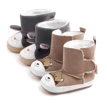 

Fashion Snow Boot Baby Kids Girl Boy Keep Warm Soft Sole Boot Animal Rabbit And Bear Infant Toddler Newborn Crib Shoes