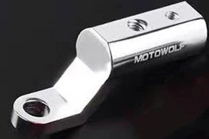 Rearview Motorcycle Mirror Mount Extender Bracket Clamp Bar Handlebar Stand Phone Holder Levers Moto bike Motorcycle Accessories - Цвет: Silver