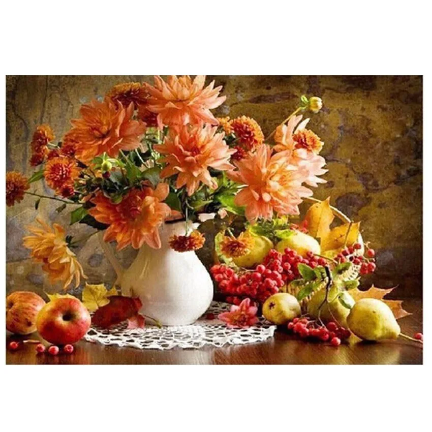 花とフルーツ絵画byキャンバス上の数字diy壁写真デジタル油絵着色by番号用家の装飾アートワーク Pictures Of Picasso Paintings Painting Decorating Picturespicture Painting Ideas Aliexpress