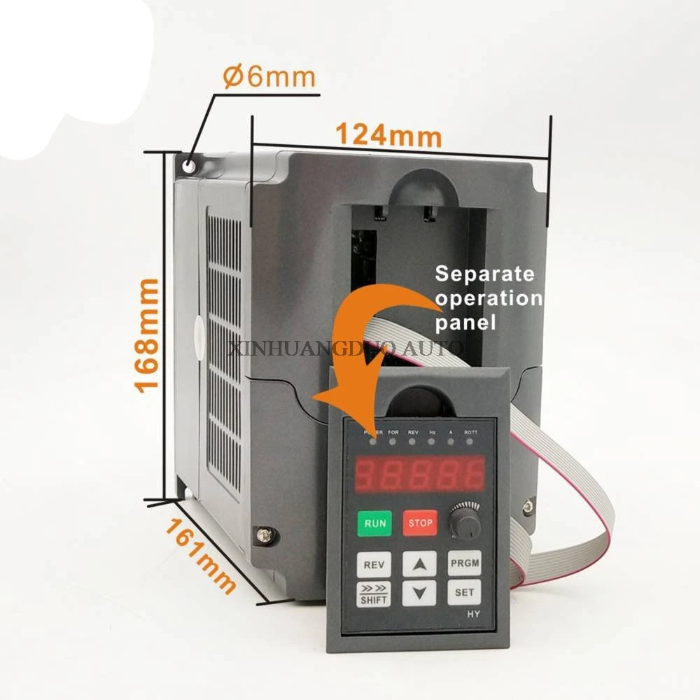 

CNC Spindle motor speed control 220v 2.2kw VFD Variable Frequency Drive VFD Inverter 1HP or 3HP Input 3HP frequency inverter