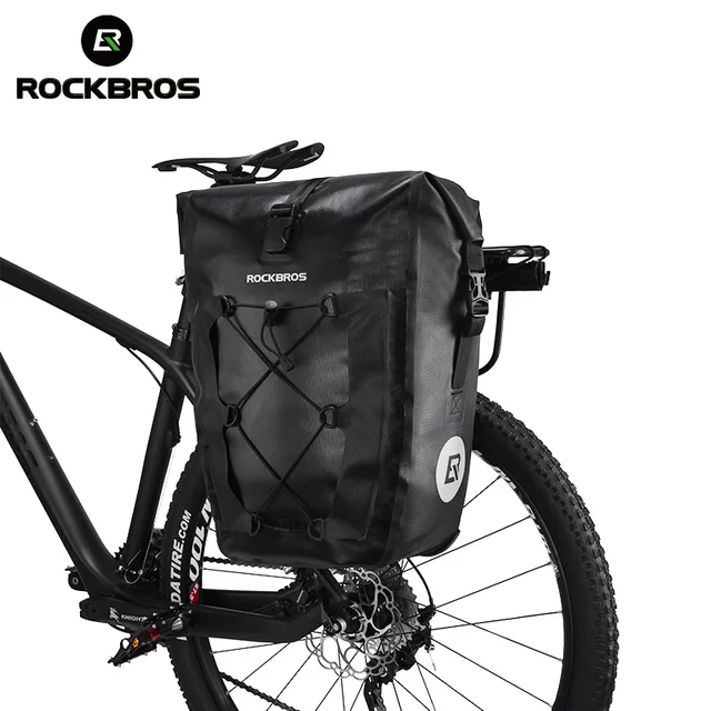 Rockbros 20l Rainproof Bike Bag Foldable Cycling Rear Rack Tail Rockbros 20l Rainproof Bike Bag Foldable Cycling Rear Rack Tail Seat Trunk Bags Pannier Mtb