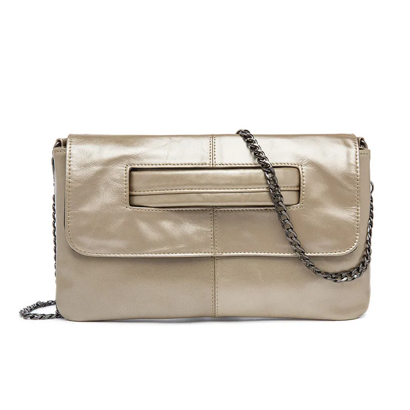 جلد طبيعي المرأة حقيبة ساعي سلاسل الإناث حقيبة كتف الأزياء مغلف حقيبة صغيرة عارضة Crossbody حقيبة الذهب براثن جلد طبيعي المرأة حقيبة ساعي سلاسل الإناث حقيبة كتف الأزياء مغلف حقيبة صغيرة عارضة Crossbody حقيبة الذهب براثن