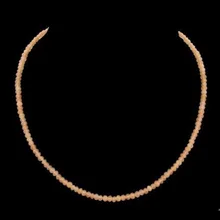 Vintage clásica Natural joyas de piedra hechos a mano delicado mandarina granates collar moldeado