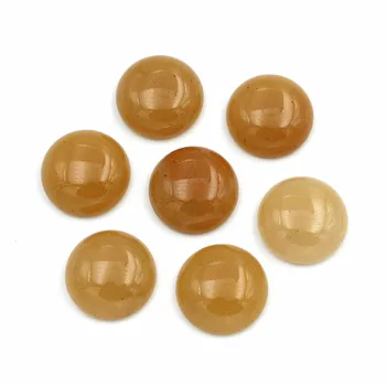 

Orange Aventurine stone Dome Round Cabochons CAB Natural stone Flat Back cabochons 12mm 14mm 16mm 18mm 20mm