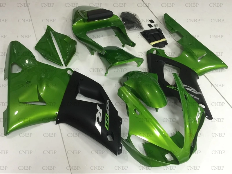 

for YAMAHA YZFR1 00 Full Body Kits for YAMAHA YZFR1 2000 - 2001 Green Black Fairings YZF1000 R1 2000 Motorcycle Fairing