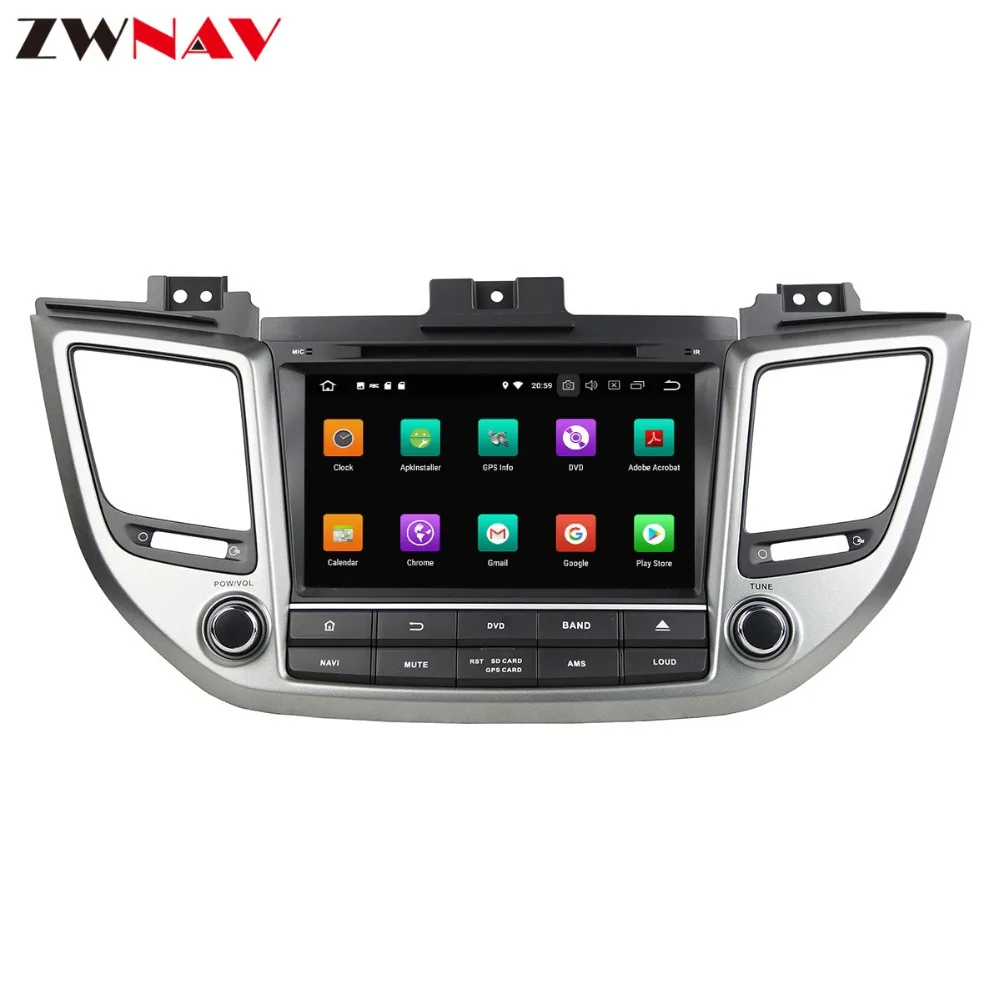 Cheap 8 inch Car CD no DVD player Android 8.0 Car GPS navigation for HYUNDAI TUCSON / IX35 2015 radio mirror video player 3