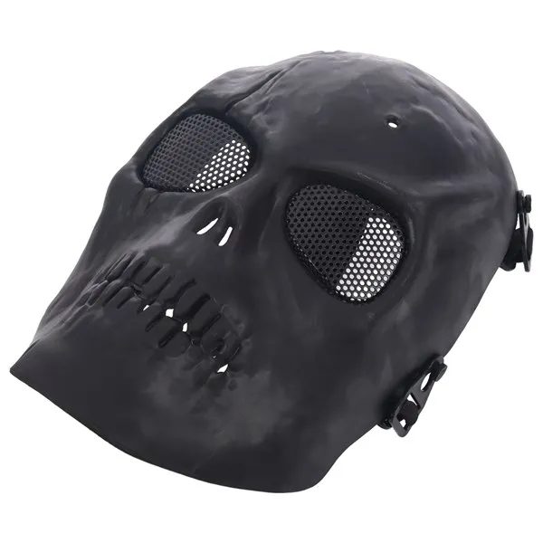 

Softair Maske Totenkopf Schdel Vollschutzmaske Schwarz Militr