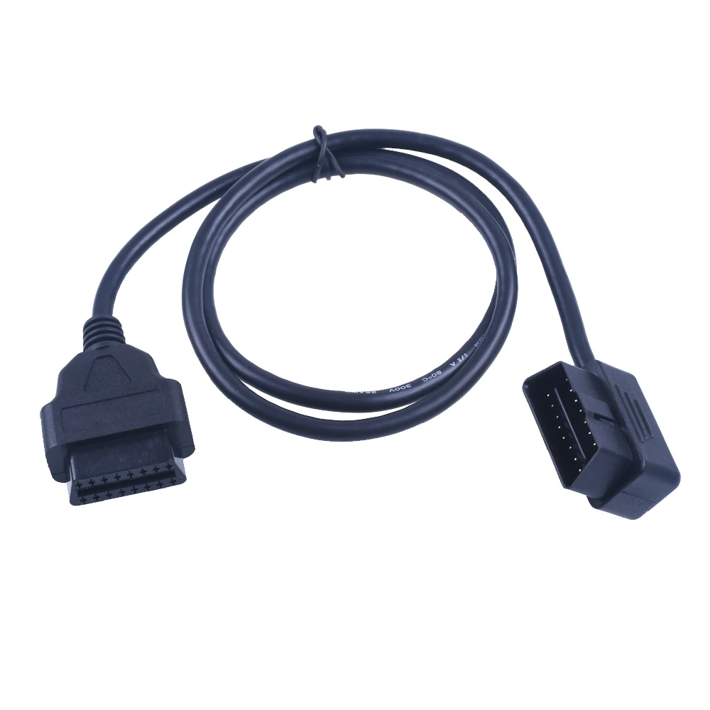 

High quality ELM327 OBD II OBDII OBD2 16Pin Male to Female Extension Cable 1m Car and Truck Diagnostic Cable Connector Adapter