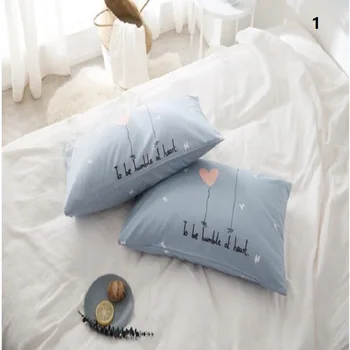

UBRUSH pillowcase 48*74 cm*2pcs cotton fabric skin 6 colors Comfort Sleeping Small fresh style Home Hotel Pillowcases