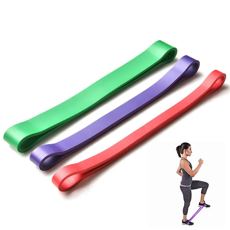 3Colors600mmElasticResistanceBandsYogaPilatesWorkoutLoops