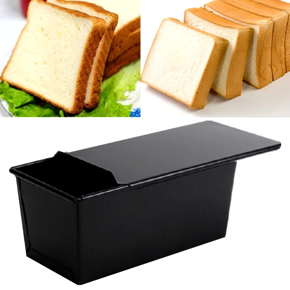 

Nonstick Rectangle Bread Loaf Pastry Cake Box Baking Pan Bakeware Kitchen Black