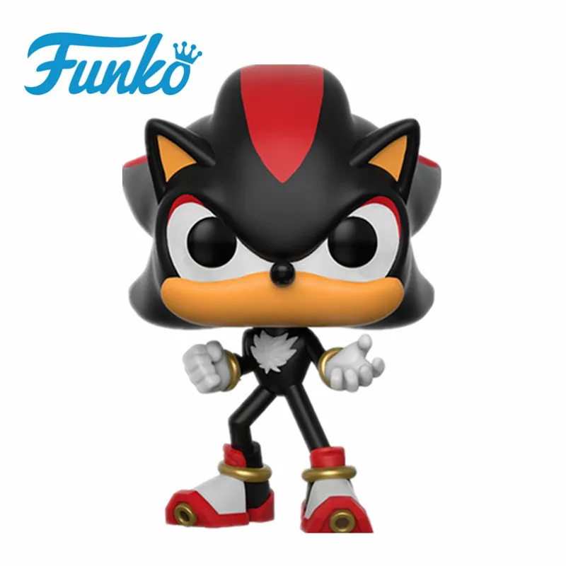 FUNKO POP SUPER SONIC виниловые куклы#283 Соник с кольцом/изумруд тень Коллекционная модель Фигурка Игрушки для подарка на день рождения - Цвет: Without Box-285