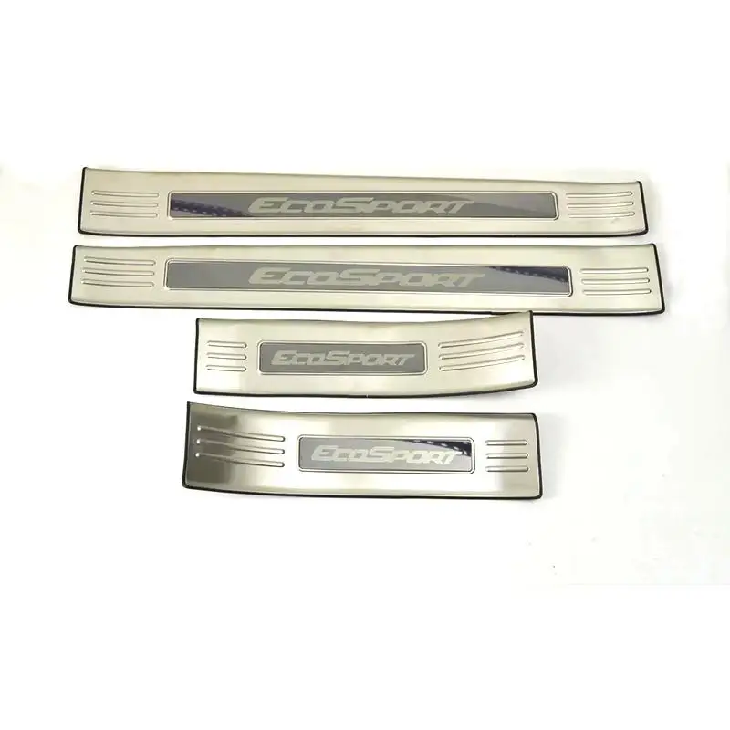 high quality stainless steel car Internal external Scuff Plate/Door Sill Door Sill for Ford Ecosport Car Styling - Цвет: External