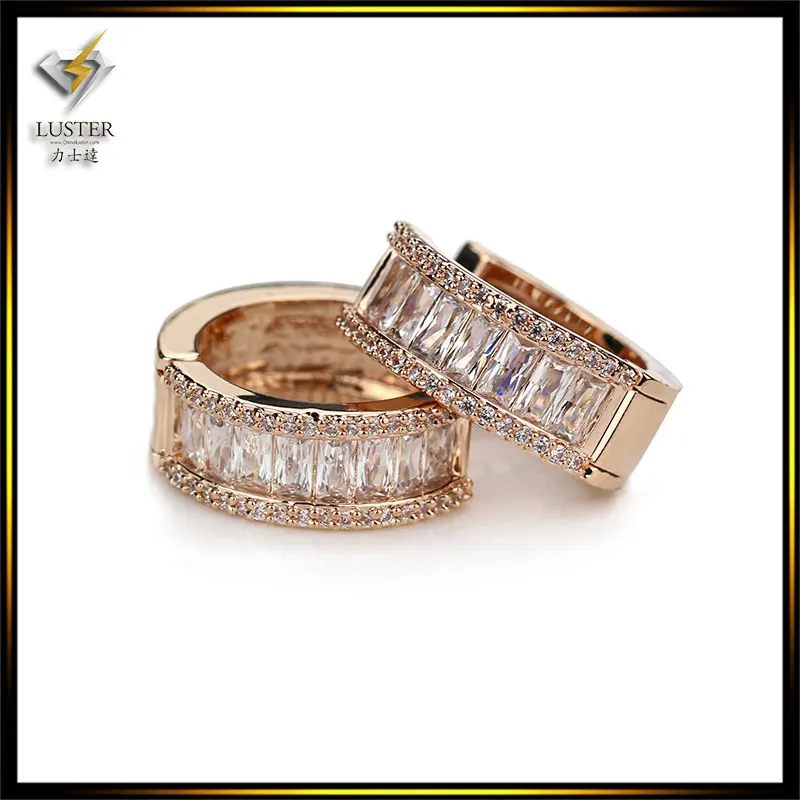 

2017 Hot Stud Earrings for Women Luster Crystal Cubic Zirconia Charm Jewelry
