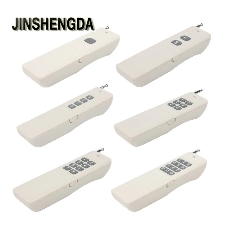 

JINSHENGDA Remote Control 315 MHz 3000m Long Range High Power 1/2/4/6/8/12CH RF Remote Control Transmitter