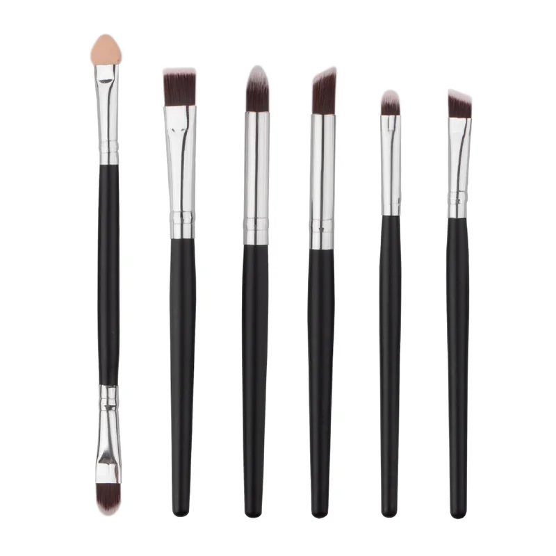 

6Pcs Professional Makeup Brush Sets Cosmetic Foundation Eyeshadow Eyeliner Lip Brushes Tool ---MS