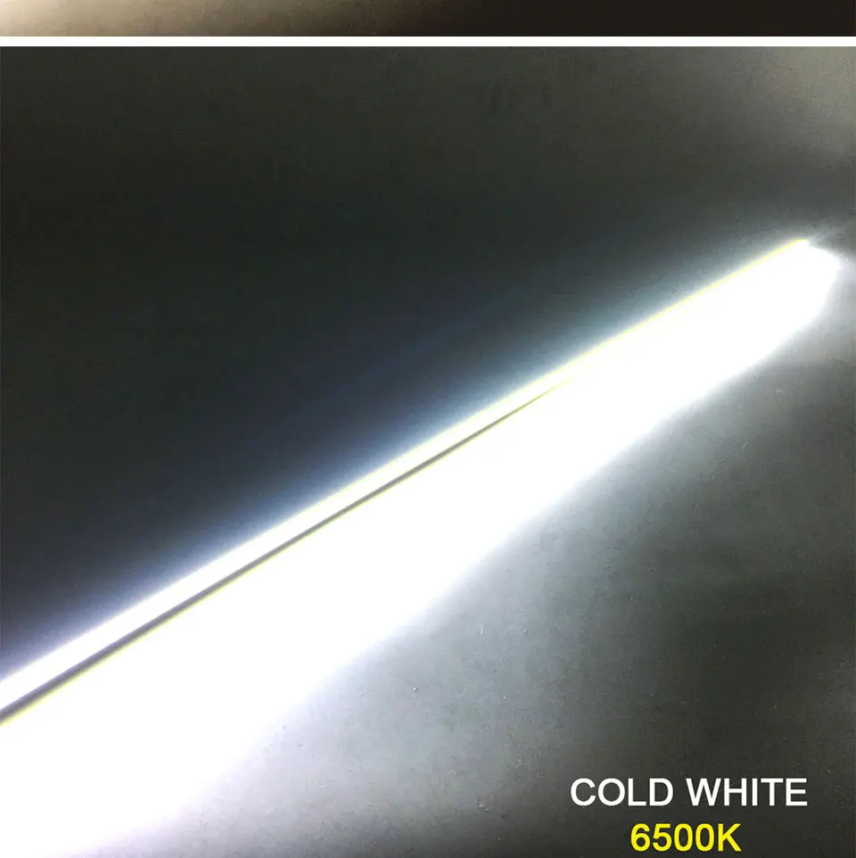 10 шт. DC12V светодиодный светильник светодиодные ленты COB лампы 60 см 50 см, 40 см, 30 см 20 см 12V светодиодный бар светильник s теплый холодный день белые лампы для DIY светильник Инж