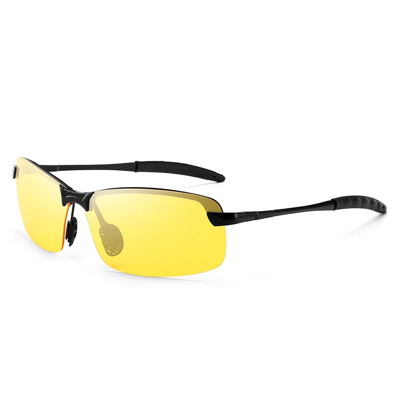 Новинка, очки для вождения с ночным видением, унисекс, солнцезащитные очки для вождения автомобиля, очки с защитой от ультрафиолета, поляризованные солнцезащитные очки - Цвет оправы: C1-Hei kuan