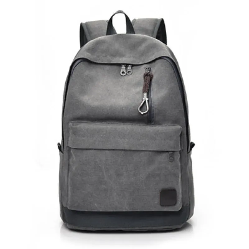 

2018 new style Backpack Men Male Canvas College Student School Backpack Casual Rucksacks 15inch Laptop Backpacks Women Mochila