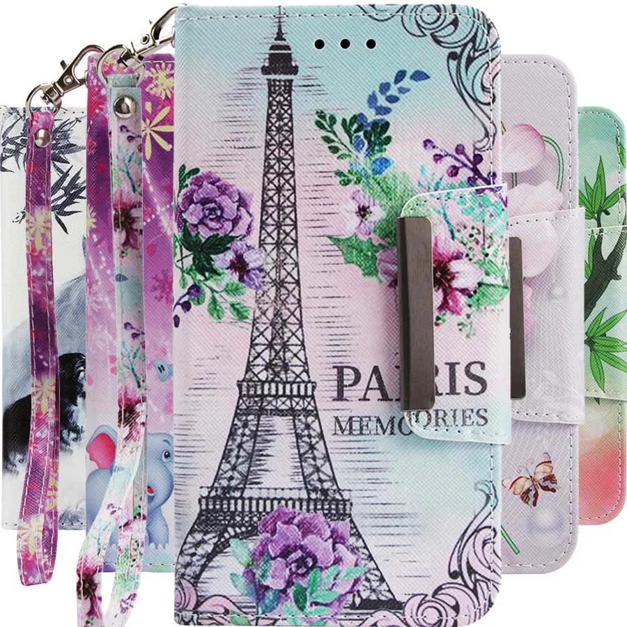 

For Xiaomi MI Mix 2s 8 A1 A2 Lite Painted Wallet Case Redmi 4A 4X 5A 6 6A Note 4 4X 5 5A Pro PU Leather Cover Flip Phone Case