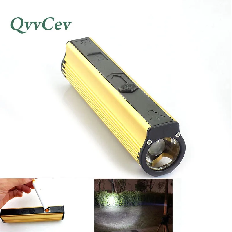 2way Portable Cigarette Lighter Tactical Flashlight Powerful 1600
