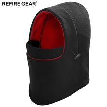 Refire Шестерни зимой на открытом воздухе с капюшоном Шапка-бини Для мужчин осенние бархатные теплые Пеший Туризм лагерь маска ветрозащитный капюшон крышка Балаклава Кепки для мужчин