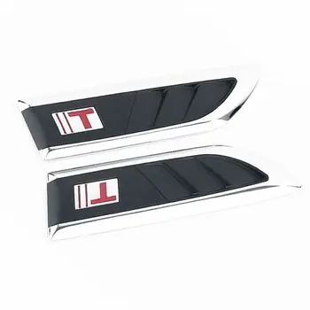 

New Car Shark Gills Outlet Stickers Simulation Air Outlet Side Hood Car Styling Modification Vent Fender Air Net Door Decals