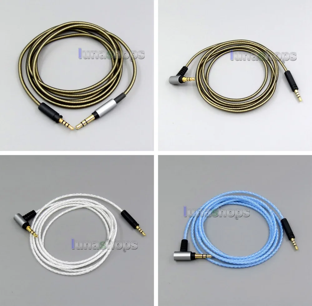 LN006316 3 5mm Silver plated Cable for Sennheiser Momentum 1 0 2 0 Over Ear On Ear Headphones