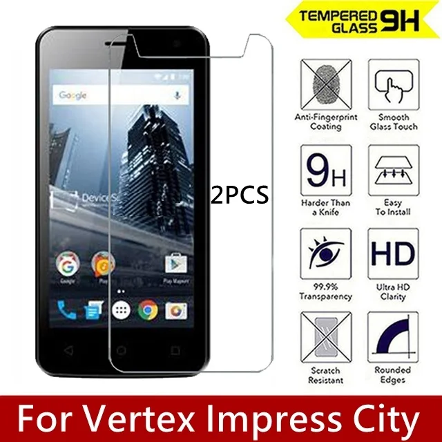 Закаленное стекло 9H 2.5D с защитой от царапин для Vertex Impress City ультратонкая пленка