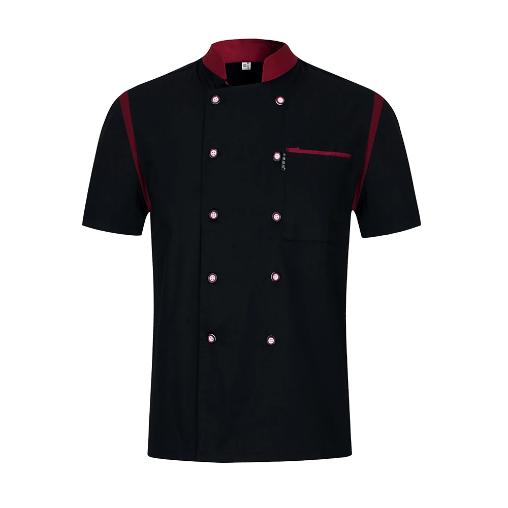 Унисекс шеф-повар куртка форма для официантов ресторана рубашка из дышащего материала в стиле пэчворк Еда Услуги кухонные суши костюм