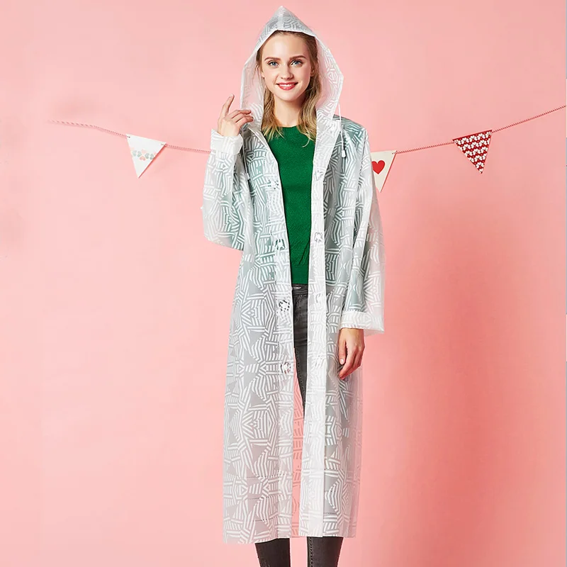 

Yuding Woman Raincoat Free-cut Plastic Rain Coat Fishtail Outdoors Rain Poncho Universal Rainwear Ladies Rain Gear For Women
