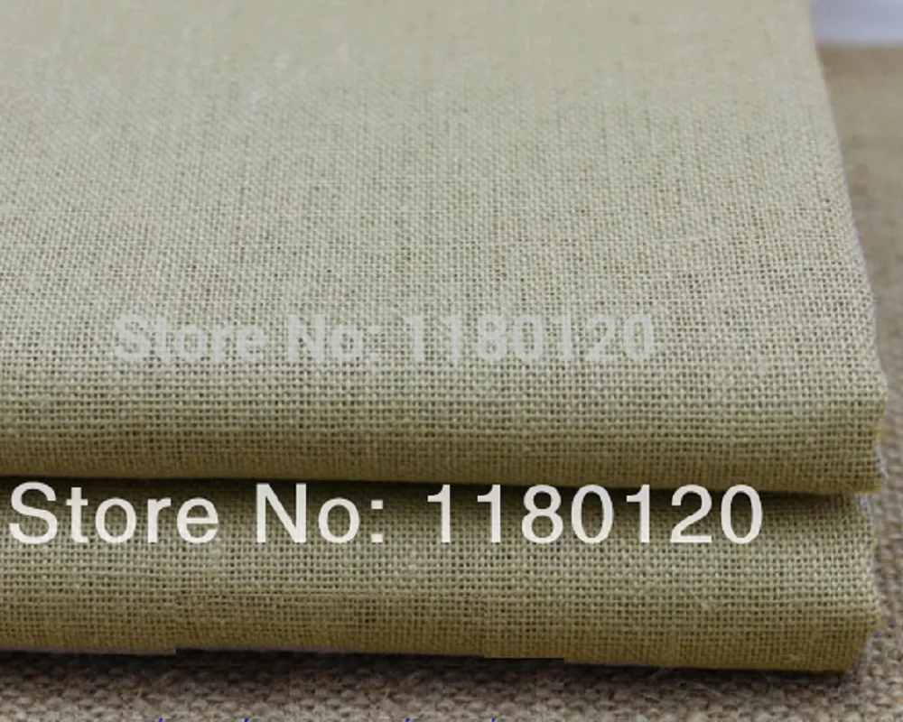 

crafts handbag linen fabric material plain khaki clothing linen fabric 50cm*140cm