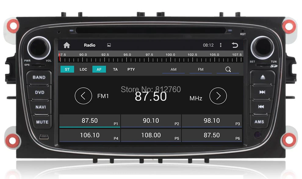 Excellent Quad Core 1024*600 2 Din Android 5.1.1 Car DVD GPS Navigation for Ford Mondeo S-Max Cmax Focus GPS Radio RDS Autoradio Wifi 3G 2