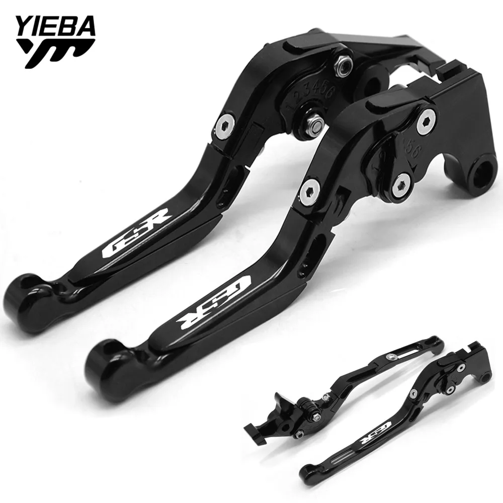 Motorcycle CNC Adjustable Foldable Brakes Clutch Levers With GSR LOGO FOR SUZUKI GSR 400 2008-2012 GSR 600 06-11 GSR 750 11-15